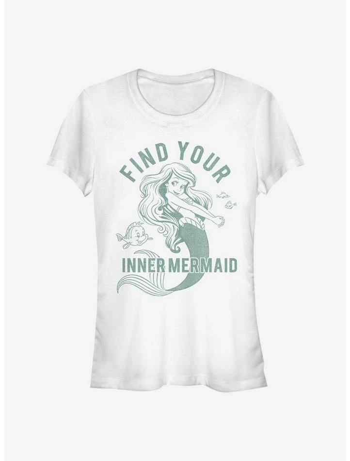 Promo 😉 Disney The Little Mermaid Inner Mermaid Girls T-Shirt 💯 1 Promo 😉 Disney The Little Mermaid Inner Mermaid Girls T-Shirt 💯