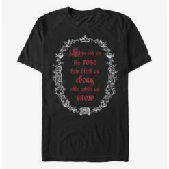 Deals ✔️ Disney Snow White And The Seven Dwarfs Black As Ebony T-Shirt 👏