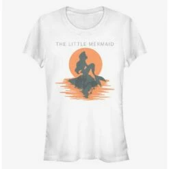 Hot Sale 😀 Disney The Little Mermaid Shadow Mermaid Girls T-Shirt 👍