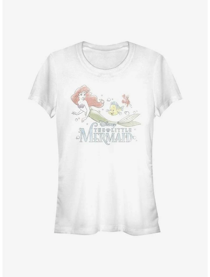 Wholesale ✔️ Disney The Little Mermaid Watercolor Fade Ariel Girls T-Shirt 🎉 1 Wholesale ✔️ Disney The Little Mermaid Watercolor Fade Ariel Girls T-Shirt 🎉
