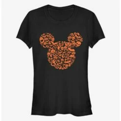 Flash Sale ⌛ Disney Mickey Mouse Mouse Ears 🔔 Halloween Icons ⌛ Girls T-Shirt ⭐