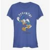 Budget ⌛ Disney Donald Duck Angry Donald Jump Girls T-Shirt 🎉