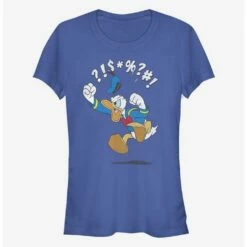Budget ⌛ Disney Donald Duck Angry Donald Jump Girls T-Shirt 🎉