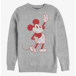 Outlet 😍 Disney Mickey Mouse Simple Mickey Outline Crew Sweatshirt 🎁