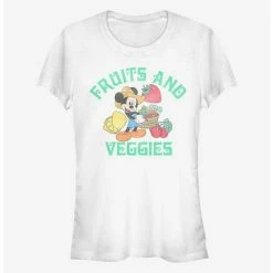 Discount 👏 Disney Mickey Mouse Fruits And Veggies Girls T-Shirt 🛒