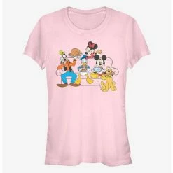 New ✨ Disney Mickey Mouse Friendsgiving Girls T-Shirt 💯