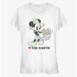 Best Pirce ❤️ Disney Mickey Mouse Heart The Earth 👏 Girls T-Shirt ✔️