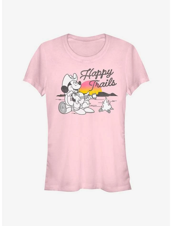 Budget 🔥 Disney Mickey Mouse Happy Trails Girls T-Shirt ✔️ 1 Budget 🔥 Disney Mickey Mouse Happy Trails Girls T-Shirt ✔️
