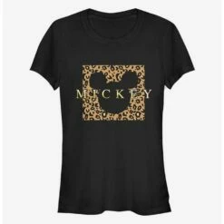 Top 10 ⌛ Disney Mickey Mouse Leopard Square Mick 🥰 Girls T-Shirt ⭐