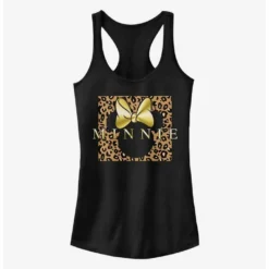Budget 🔥 Disney Minnie Mouse Leopard Square Minnie Girls Tank 👏