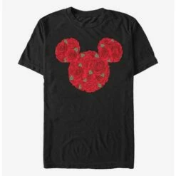 Cheap ⌛ Disney Mickey Mouse Roses T-Shirt ❤️