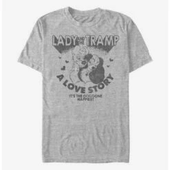 Coupon 💯 Disney Lady And The Tramp A Love Story T-Shirt 🎁
