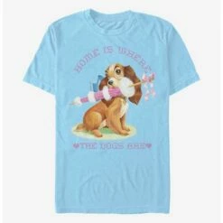 Cheap ⭐ Disney Lady And The Tramp Home Is Where T-Shirt 👍 5 Cheap ⭐ Disney Lady And The Tramp Home Is Where T-Shirt 👍 -Dressup Outfits Shop 15386158 hi 1