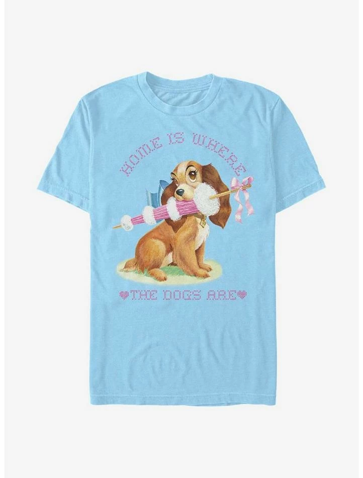 Cheap ⭐ Disney Lady And The Tramp Home Is Where T-Shirt 👍 1 Cheap ⭐ Disney Lady And The Tramp Home Is Where T-Shirt 👍