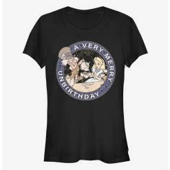 Coupon 🌟 Disney Alice In Wonderland Very Merry Un-Birthday Girls T-Shirt 🎁