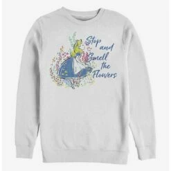 Flash Sale 🎁 Disney Alice In Wonderland Smell The Flowers Crew Sweatshirt 🥰