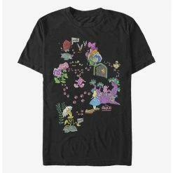 Cheap 😀 Disney Alice In Wonderland Cheshire Map T-Shirt 🌟