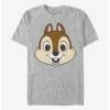 Hot Sale ⌛ Disney Chip N' Dale Chip Big Face T-Shirt ⭐
