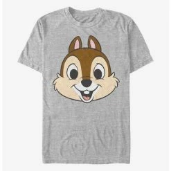 Hot Sale ⌛ Disney Chip N' Dale Chip Big Face T-Shirt ⭐