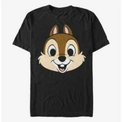 Deals 😀 Disney Chip N' Dale Chip Big Face T-Shirt 🎉