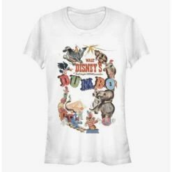 Hot Sale 🤩 Disney Dumbo Theatrical Poster 😍 Girls T-Shirt ❤️
