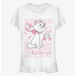 New 💯 Disney The Aristocats Marie Ugly Holiday Sweater Girls T-Shirt ⭐