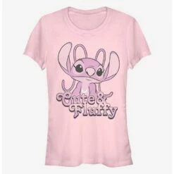 Budget 🔥 Disney Lilo & Stitch Fluffy Angel Girls T-Shirt 🎉