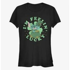 Flash Sale 🎉 Disney Lilo & Stitch I'm Feelin Lucky Girls T-Shirt 🎉