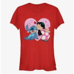 Buy ✔️ Disney Lilo & Stitch Lilo And Valentine Kisses 🌟 Girls T-Shirt ⌛