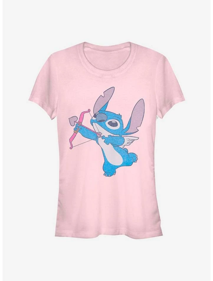 Cheapest 💯 Disney Lilo & Stitch Love Shot Girls T-Shirt 😀 1 Cheapest 💯 Disney Lilo & Stitch Love Shot Girls T-Shirt 😀