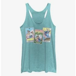 Coupon 🔔 Disney Lilo & Stitch Lilo Stitch Tarot Girls Tank 🤩