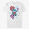 Outlet ⭐ Disney Lilo & Stitch Heart Pizza T-Shirt ⭐