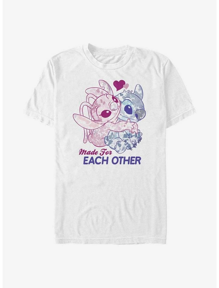 Cheapest ❤️ Disney Lilo & Stitch Made For Eachother T-Shirt 🤩 1 Cheapest ❤️ Disney Lilo & Stitch Made For Eachother T-Shirt 🤩