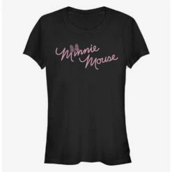 Deals 🛒 Disney Minnie Mouse Cursive Bow 🌟 Girls T-Shirt ⌛