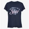 Hot Sale ⌛ Disney Pinocchio Wishing On A Star Girls T-Shirt 👍