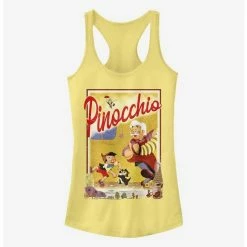 Brand new ✨ Disney Pinocchio Storybook Poster 😉 Girls Tank ⌛
