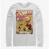 Outlet ❤️ Disney Pinocchio Storybook Poster Long-Sleeve T-Shirt 🎉