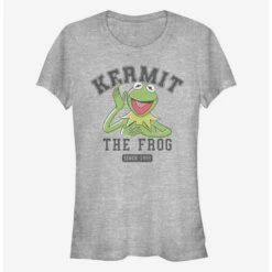 New 🎁 Disney The Muppets Collegiate Kermie Girls T-Shirt ✔️