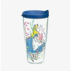 Cheap 🔥 Disney Alice In Wonderland Floral 24oz Classic Tumbler With Lid ✔️
