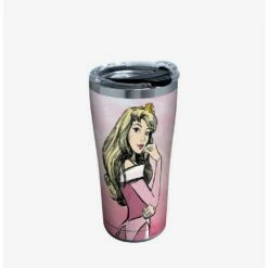 Deals 🌟 Disney Sleeping Beauty Watercolor Splash 20oz Stainless Steel Tumbler With Lid 🎁