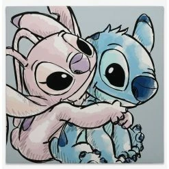 Best Sale π― Disney Lilo & Stitch And Angel Canvas Wall Décor π