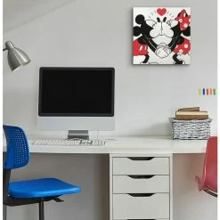 Budget ⌛ Disney Mickey And Minnie 16" x 16" Canvas Wall Décor 😉 -Dressup Outfits Shop 15442539 av3