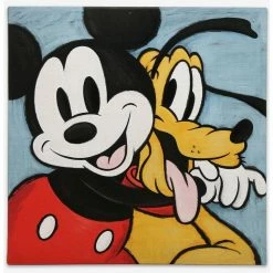 Best reviews of 💯 Disney Mickey Mouse And Pluto Canvas Wall Décor 🤩