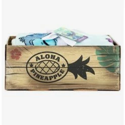 New ❤️ Disney Lilo & Stitch Sleepy Stitch & Pineapples Throw Blanket 🎁 -Dressup Outfits Shop 15601724 av2