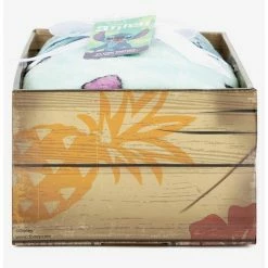 New ❤️ Disney Lilo & Stitch Sleepy Stitch & Pineapples Throw Blanket 🎁 -Dressup Outfits Shop 15601724 av3