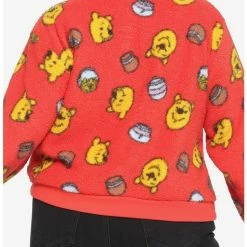 Deals 🔔 Disney Winnie The Pooh Fuzzy Half-Zipper Girls Sweater Plus Size 👍 -Dressup Outfits Shop 15632020 av2