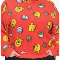 Deals π Disney Winnie The Pooh Fuzzy Half-Zipper Girls Sweater Plus Size π