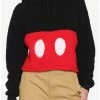 Coupon 🥰 Disney Mickey Mouse Sherpa Girls Hoodie 👏