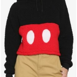Coupon 🥰 Disney Mickey Mouse Sherpa Girls Hoodie 👏