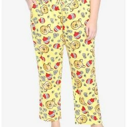 Best Pirce 😉 Disney Winnie The Pooh Hunny & Pooh Pajama Pants Plus Size ⭐